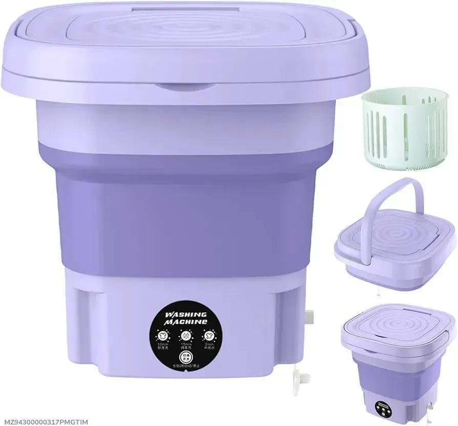 Portable Collapsible Washing Machine Lavender 3cm ABS