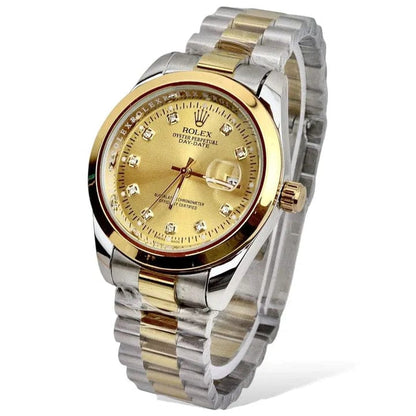 Men - Date Only - Two Tone Golden Dial