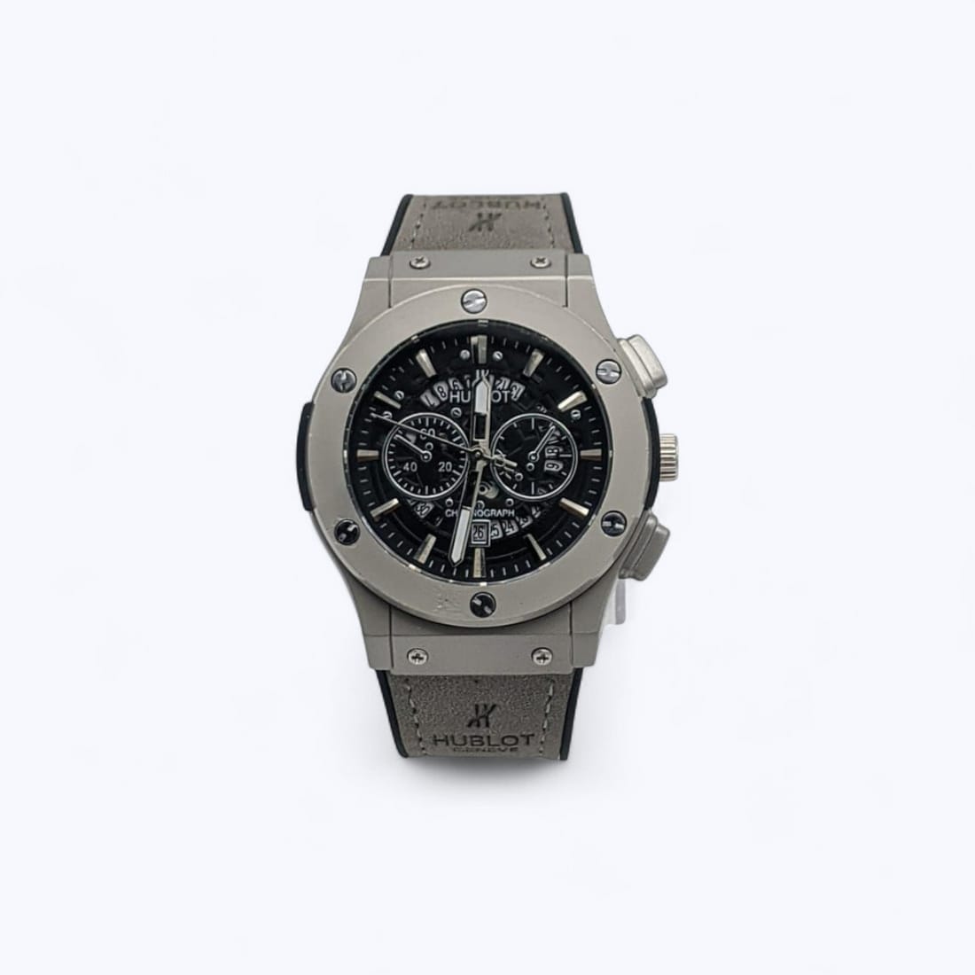 Luxury Stainless Steel Chronograph Wristwatch