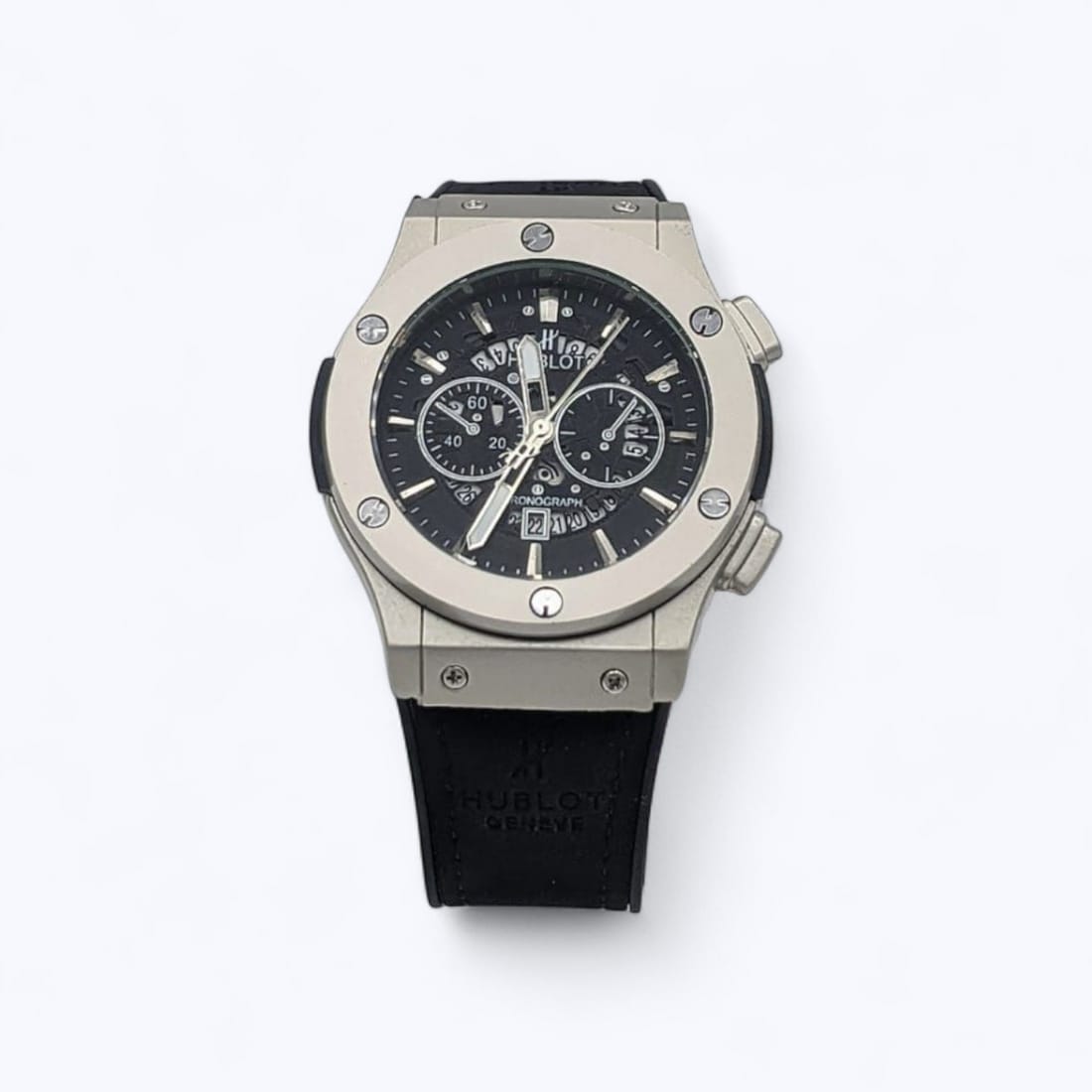 Luxury Stainless Steel Chronograph Wristwatch