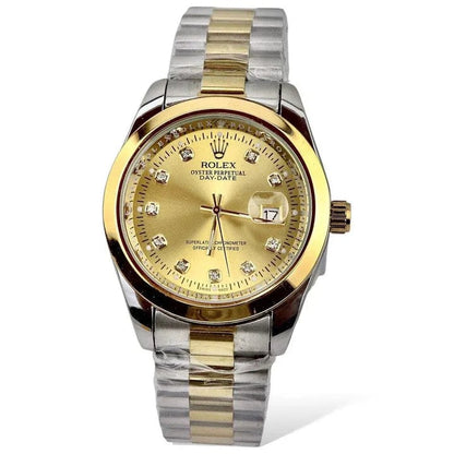 Men - Date Only - Two Tone Golden Dial